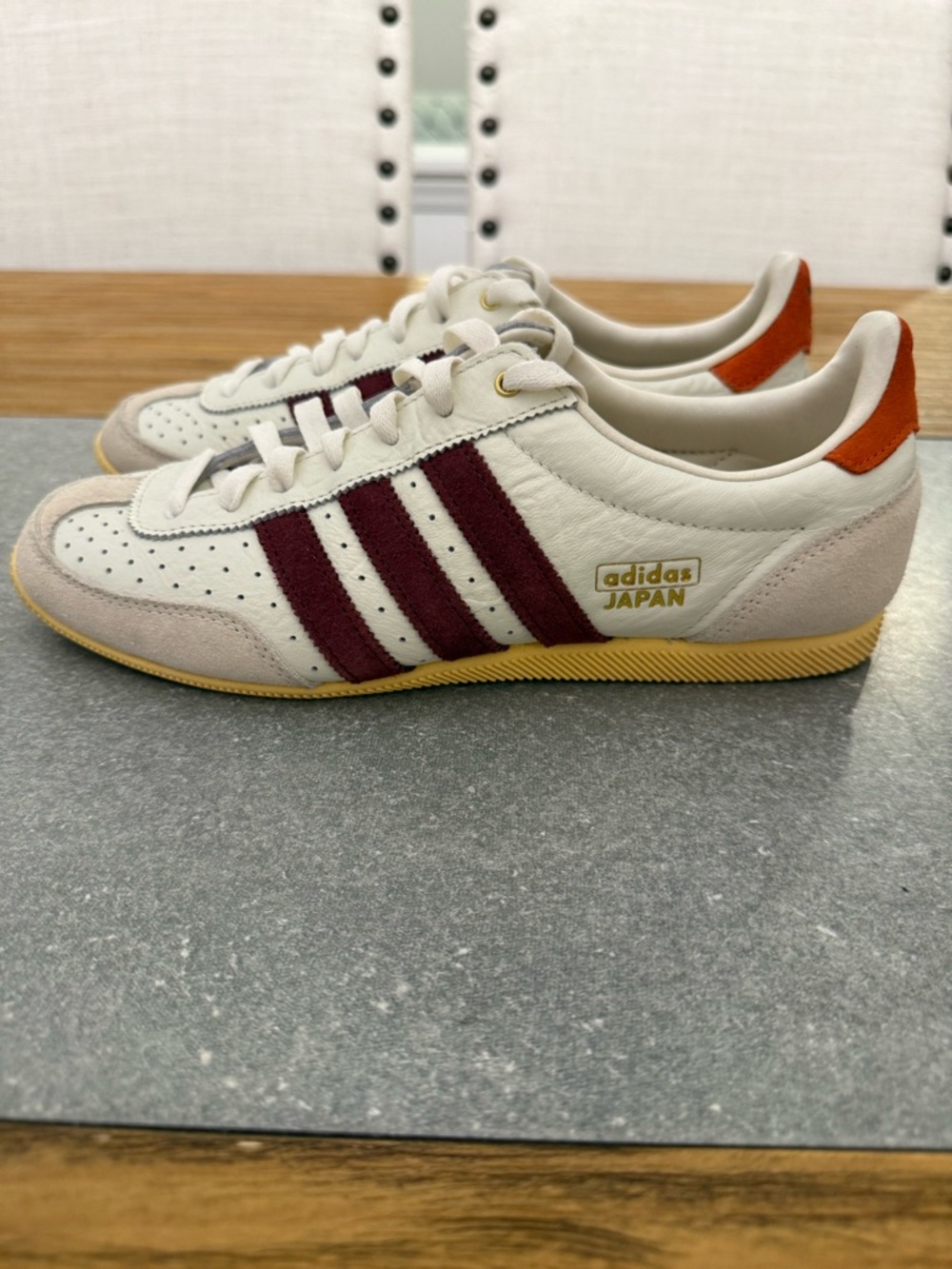 adidas Originals Japan VH Sneakers Off White Shadow Red Women’s Size 8.5 - Picture 4 of 10